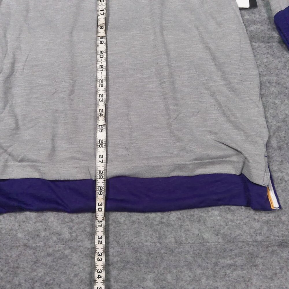 Nike LSU Tigers Long Sleeve Shirt Mens Large Tiger Eye logo Gray Purple NCAA NWT - Picture 5 of 9